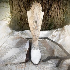 80’s leather bohemian vintage Italian Boots